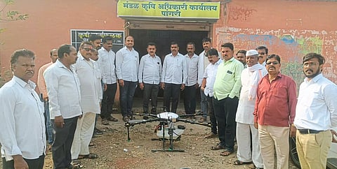 कृषी यांत्रिकीकरण योजनेतून शेतकर्याना ड्रोनचा लाभ