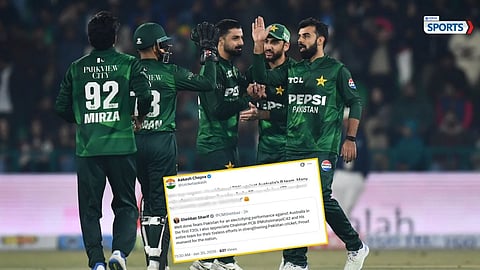 Aakash Chopra reacts to Shehbaz Sharif tweet
