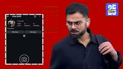 Virat Kohli, former Indian cricket captain, whose Instagram account reportedly disappeared, leaving millions of followers shocked across social media platforms.