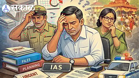 Devotees gather at Anganewadi temple as Sindhudurg prepares for vote counting and festival security