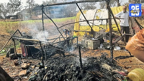 One Hut Gutted, Many Saved: Teacher’s Alertness Averts Disaster