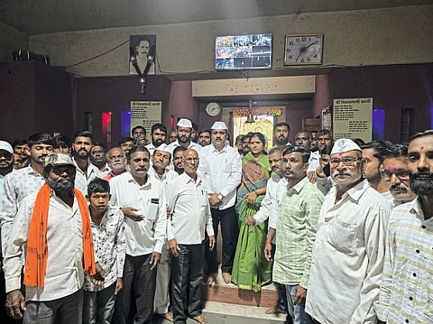 कोपर्डे हवेली : अपक्ष उमेदवारांचे शक्ती प्रदर्शनाने शुभारंभ...