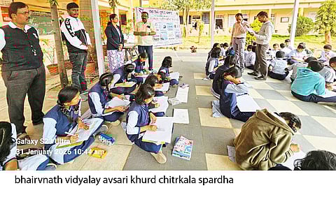 भैरवनाथ विद्यालयात 
रस्ता सुरक्षा सप्ताह जागृती