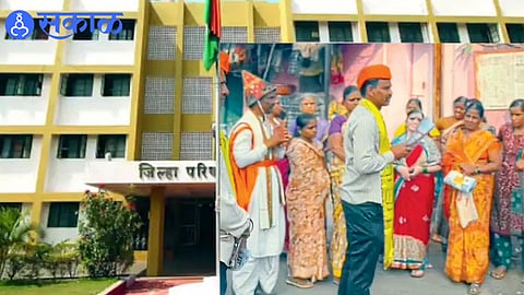 A unique early-morning election campaign using the traditional Vasudev folk art in Kabnur.