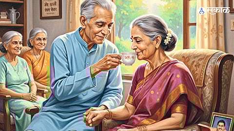 Mature Love Story from Old Age Home Shows True Meaning of Companionship