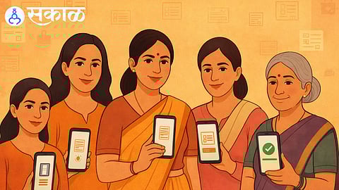 Women beneficiaries await the delayed January installment