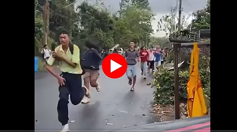Security forces and emergency responders gather outside a school in Thailand after a deadly shooting that killed 34 people, including 22 students
