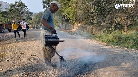 Junnar road pothole repair
