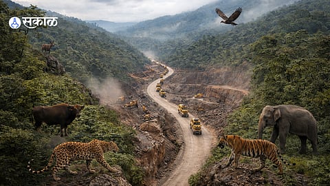 Heavy mining activity