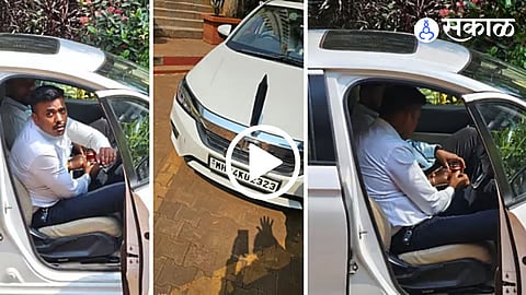 TMC engineer's driver Drinking In official vehicle