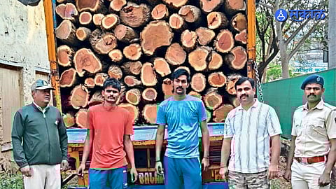 20 Tons of Illegal Timber Seized Near Kaulane Phata 