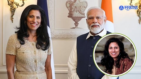 Emmanuel Macron on Leena Nair