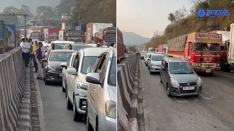 Mumbai Pune Expressway traffic jam