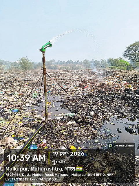 मलकापूर कचरा डेपोवर रेनगन