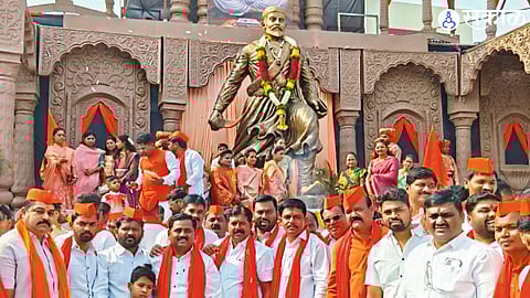 Karjat Turns Saffron as Citizens Celebrate Shiv Jayanti with Pride