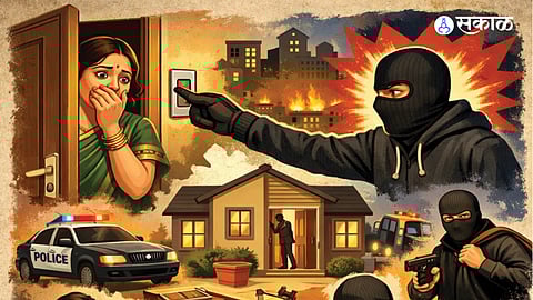 Police presence in Vishrambag area