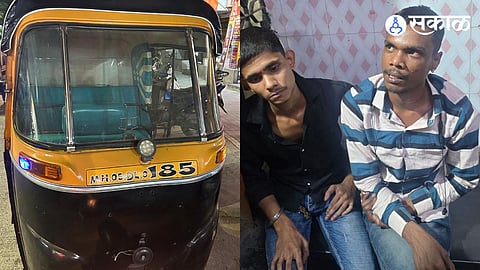 Police seized weapons from Rickshaw drivers 