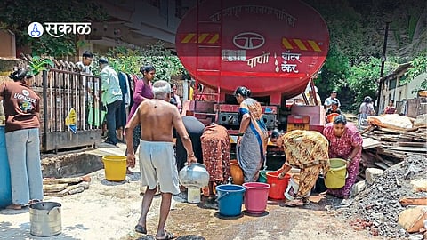 Water tankers supplying