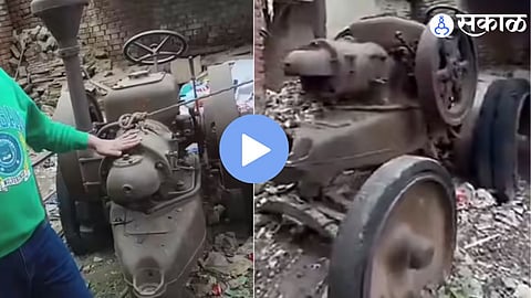 The 1920 Lanz Bulldog HL12 vintage tractor that was discovered in Punjab and later sold for ₹1.25 crore to an American collector firm for preservation in a California agricultural museum.