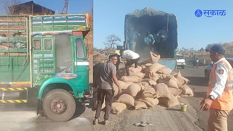 Kolhapur–Ratnagiri Highway trcuk fire