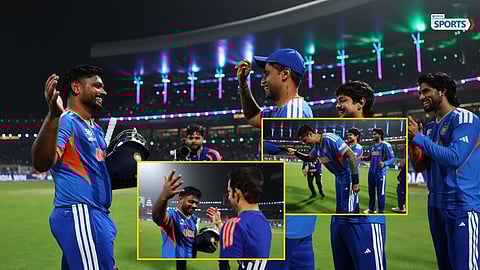 Vande Mataram celebration IND vs WI viral video