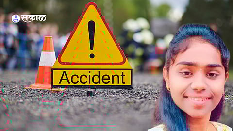 The accident spot near Karad Naka