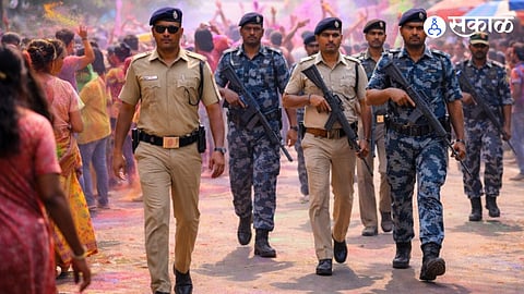 Police Action Mode on Holi