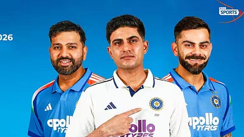 Rohit Sharma and Virat Kohli during an ODI match as India gear up to host Afghanistan in June 2026.