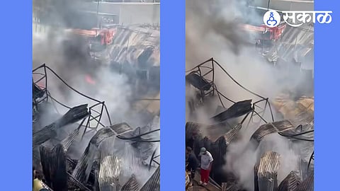 Godown Fire by Electric Short Circuit