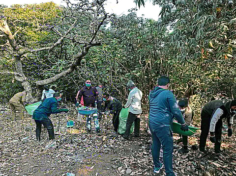 डॉ. नानासाहेब धर्माधिकारी प्रतिष्ठानच्या वतीने महाबळेश्वर शहरात स्वच्छता मोहीम