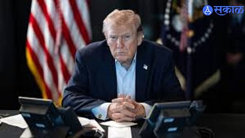 Donald Trump speaking on the ongoing Iran conflict and warning of prolonged war.