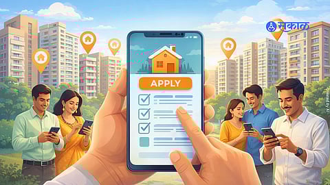 MHADA officials launch the DigiMHADA mobile app