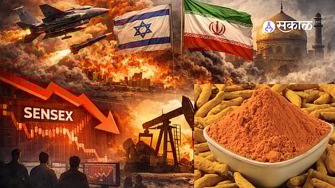 Turmeric sacks arrive at Sangli market 