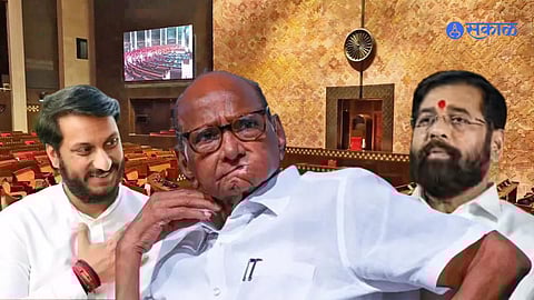 sharad pawar, Eknath Shinde, parth pawar