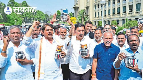 BJP protest Karnataka assembly