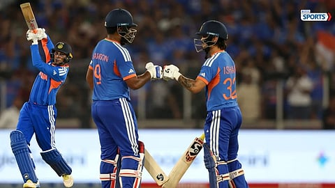India Set Strong Target in T20 World Cup Final After Samson, Abhishek and Ishan Shine