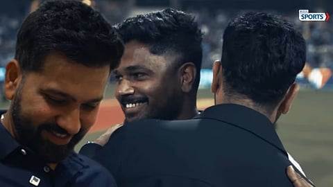 Rohit Sharma has finally explained the viral moment with Sanju Samson