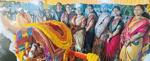 लवळे येथील श्रीनाथ म्हस्कोबा व जोगेश्वरी मंदिरात  रंगपंचमीनिमित्त भंडारा उत्साहात साजरा