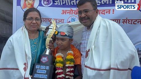 Manthan Bande Sea Swimming