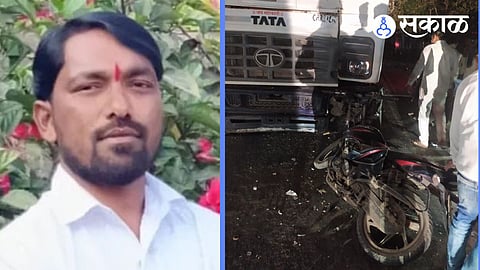 two wheeler and mixer accident