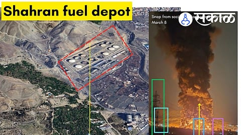 US Israel Iran Oil Strikes, Tehran Smoke Plume, Toxic Black Rain satellite photos