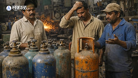 Workers in a Kolhapur industrial unit