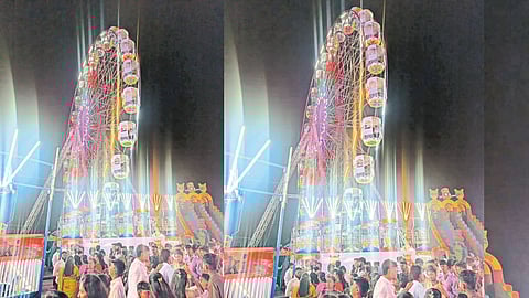 Danoli Yatra amusement ride incident Shirol Kolhapur