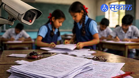 Why were class 6 students checking class 10 papers