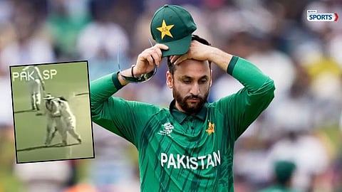 Salman Ali Agha reaction to controversial run out vs Bangladesh