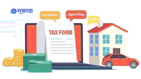 Officials collecting house tax