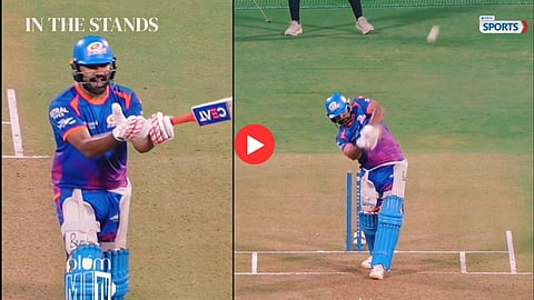 Rohit Sharma during a practice session as Mumbai Indians consider his role for IPL 2026.