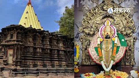 Devotees prepare to visit Ambabai Temple