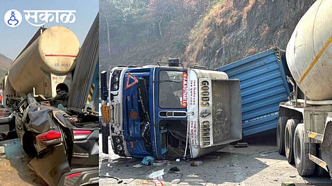 Khopoli tunnel multi vehicle crash news Maharashtra