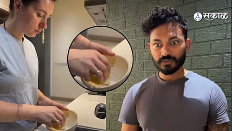 असं कोणी करतं का? रशियन महिलेचा ढोकळा-प्रकरण पाहून लोकांनी डोकं धरलं...पाहा viral video